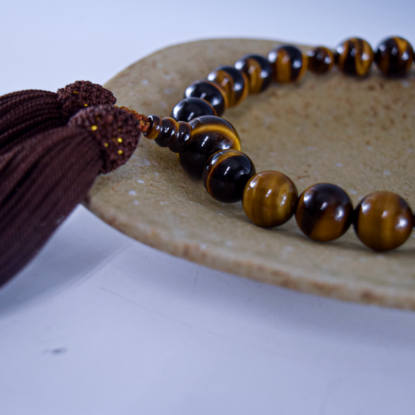 12mm Brown Tiger Eye Juzu Prayer beads