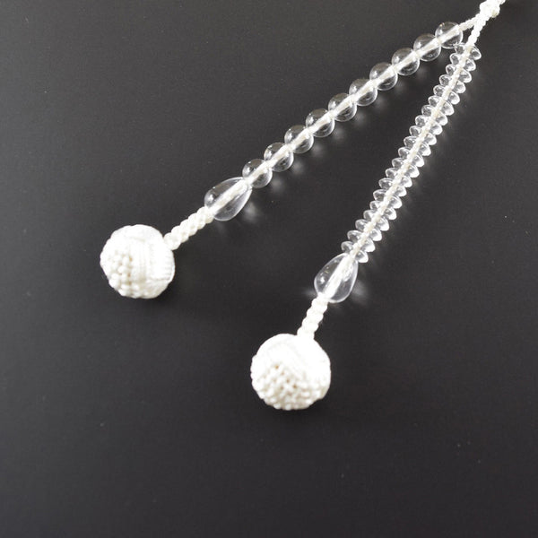Tendai 24cm Clear Crystal Juzu Prayer beads