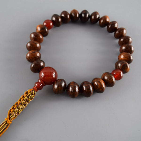 栴檀木 宝石 略式念珠 4种类 手持数珠