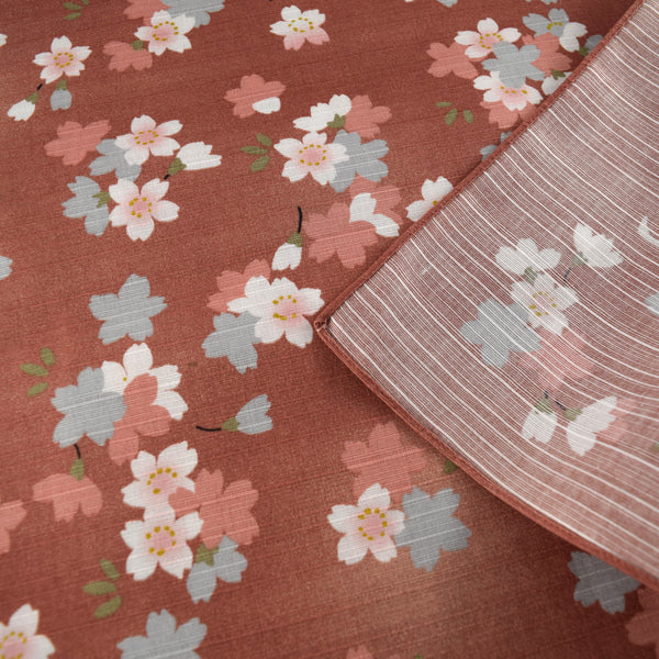[Japan Exclusive] 105cm Cotton Furoshiki - Chiyo Uno Cherry Blossoms at Night 2 Colors