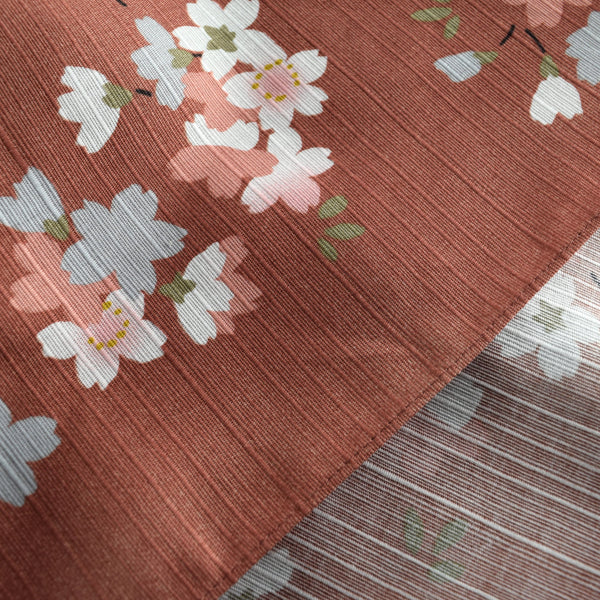 [Japan Exclusive] 105cm Cotton Furoshiki - Chiyo Uno Cherry Blossoms at Night 2 Colors