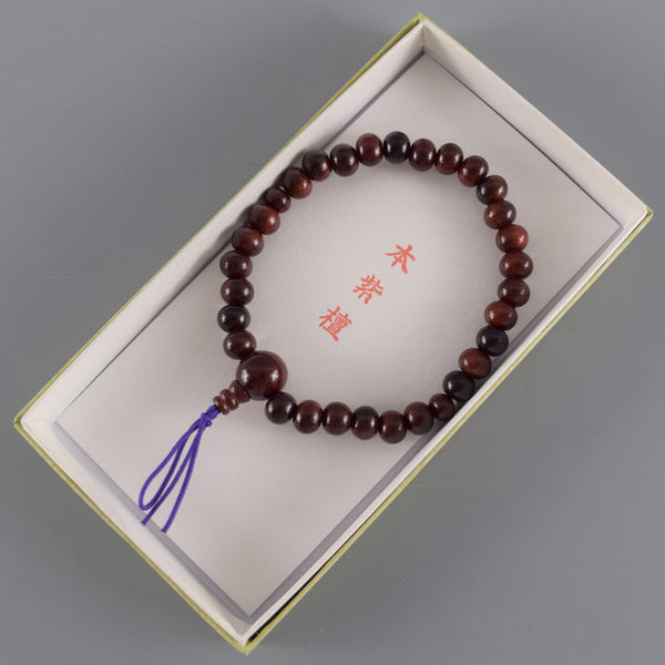 7mm Shitan Japanese Rosewood Bracelet 2 Types