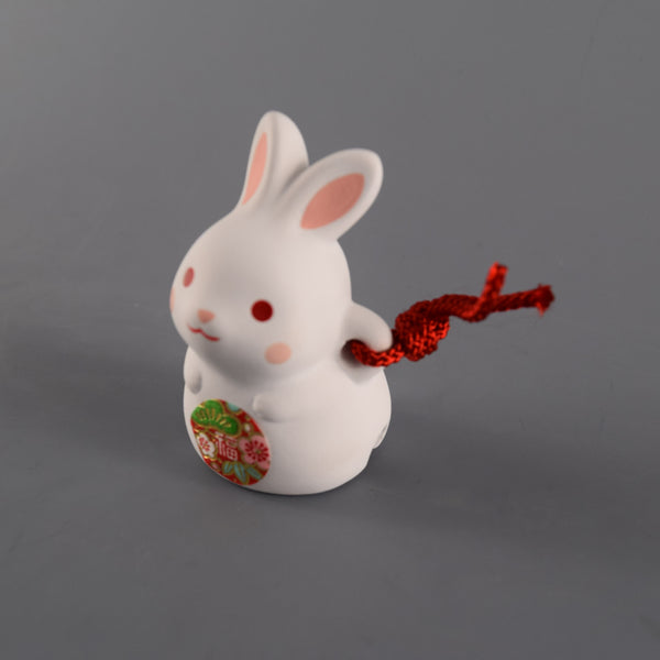 Japanese Traditional Easter Bunny Rabbit Ceramic Ornament