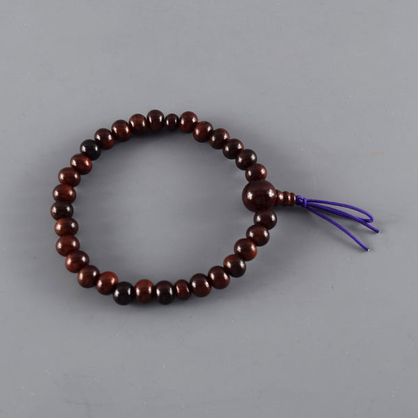 7mm Shitan Japanese Rosewood Bracelet 2 Types