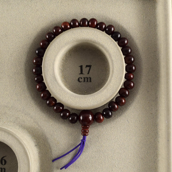 7mm Shitan Japanese Rosewood Bracelet 2 Types