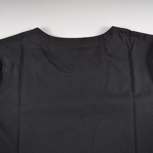  Tシャツ　花桜　黒　綿95％　ポリウレタン5%