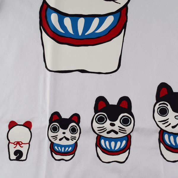  Kurofune　Tシャツ　張子犬　白　綿95％　ポリウレタン5%