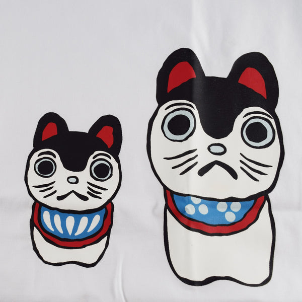  Kurofune　Tシャツ　張子犬　白　綿95％　ポリウレタン5%