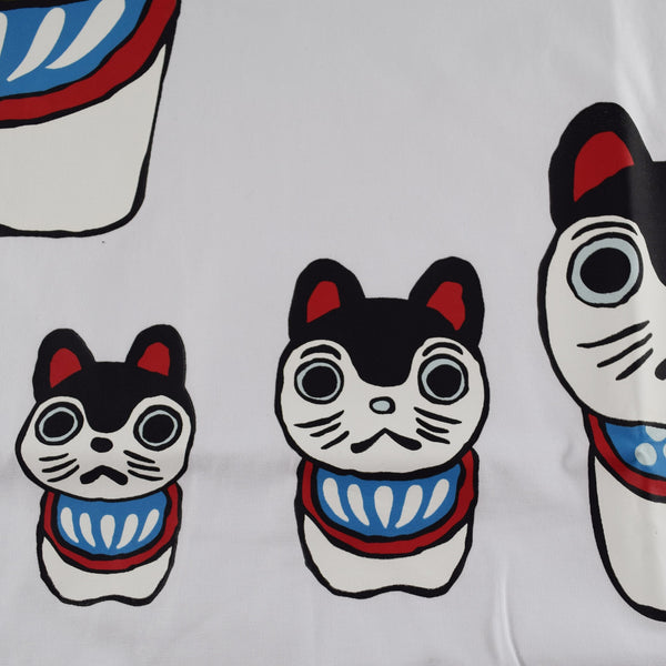  Kurofune　Tシャツ　張子犬　白　綿95％　ポリウレタン5%
