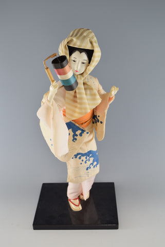 Japanese Traditional Doll Figurine Ornament Home Decor Pink & Blue Lantern【free shipping】