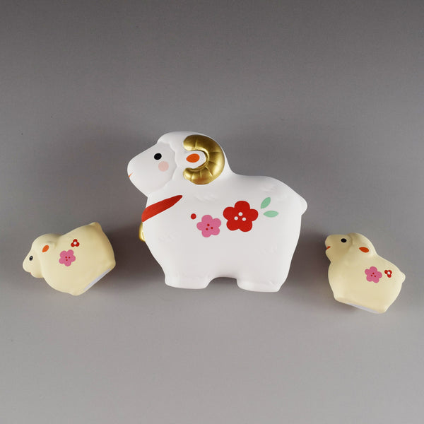 2027 Japanese Zodiac Sheep Ceramic Ornament