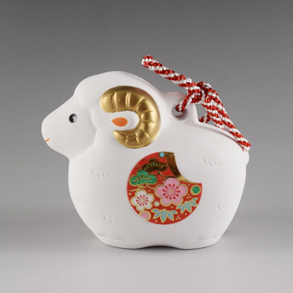 2027 Japanese Zodiac Sheep Ceramic Ornament