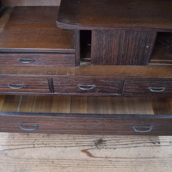 Japanese Traditional Kiri Paulownia Wood Chest of Drawers Furniture Used Second-hand
