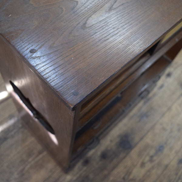 Japanese Traditional Kiri Paulownia Wood Chest of Drawers Furniture Used Second-hand