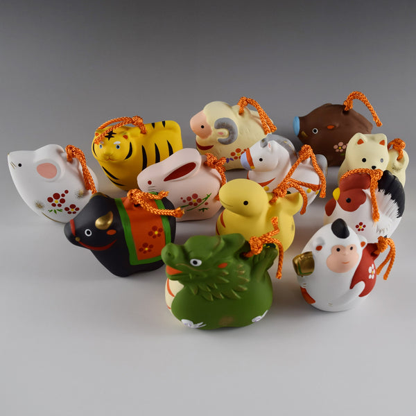 2027 Japanese 12 Zodiac Set Ceramic Ornament