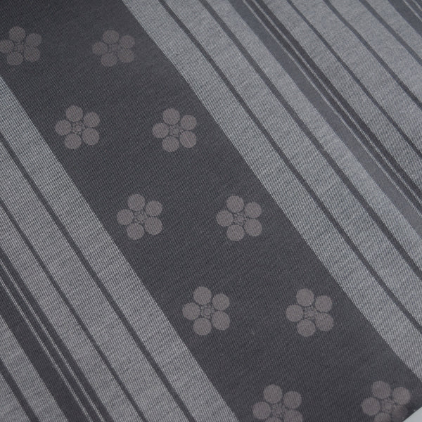 90cm Cotton Furoshiki - Striped & Rhombus & Blue wave