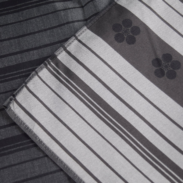 90cm Cotton Furoshiki - Striped & Rhombus & Blue wave