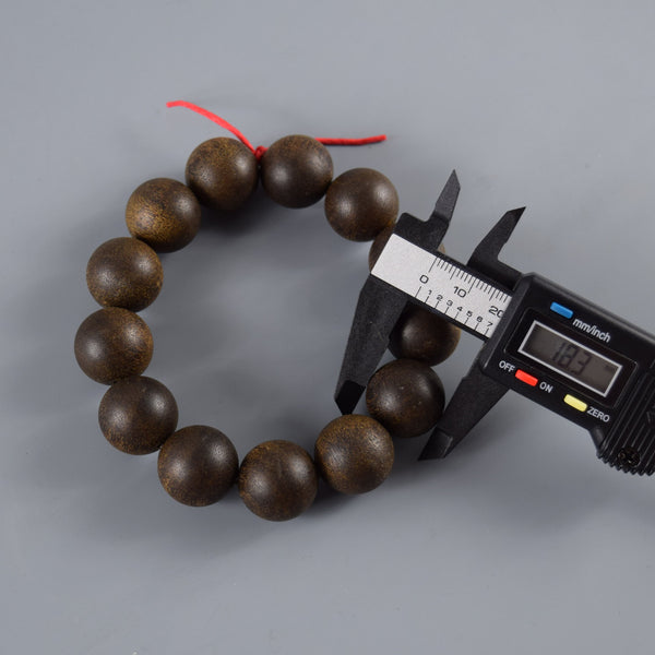 18mm 特選 沈香 ウッドブレス 桐箱付 (1点もの)