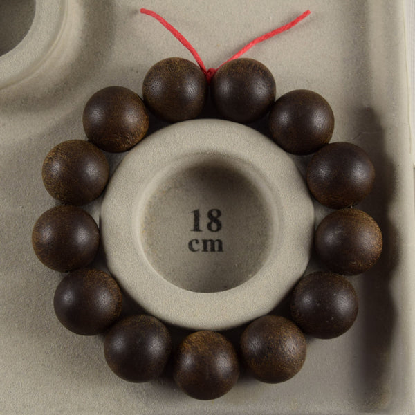 18mm 特選 沈香 ウッドブレス 桐箱付 (1点もの)