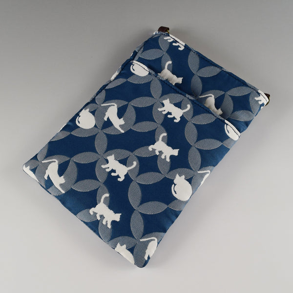Pochette en brocart japonais pour chapelet - Check 3 Colors