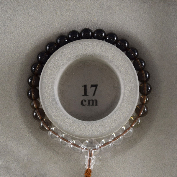 7mm Smoky Quartz Gradation Bracelet - 京都あさひ屋－Kyoto Asahiya