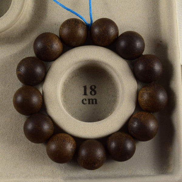 [Japan Exclusive] 18mm Agarwood beads Bracelet Used (one of a kind)