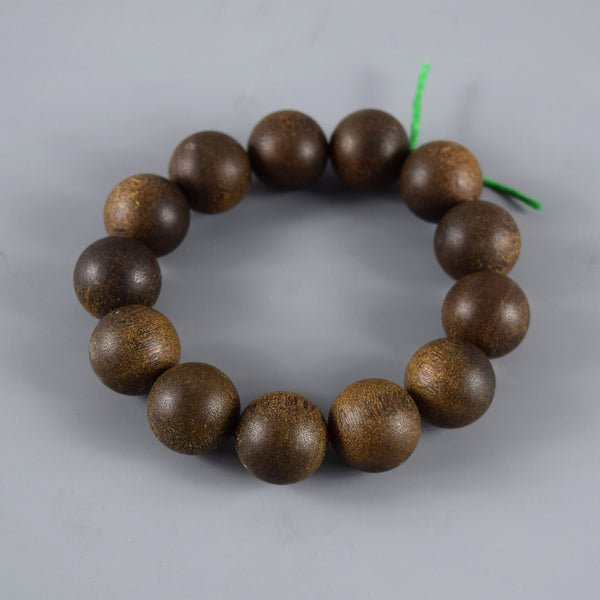 [Japan Exclusive] 18mm Agarwood beads Bracelet Used (one of a kind)