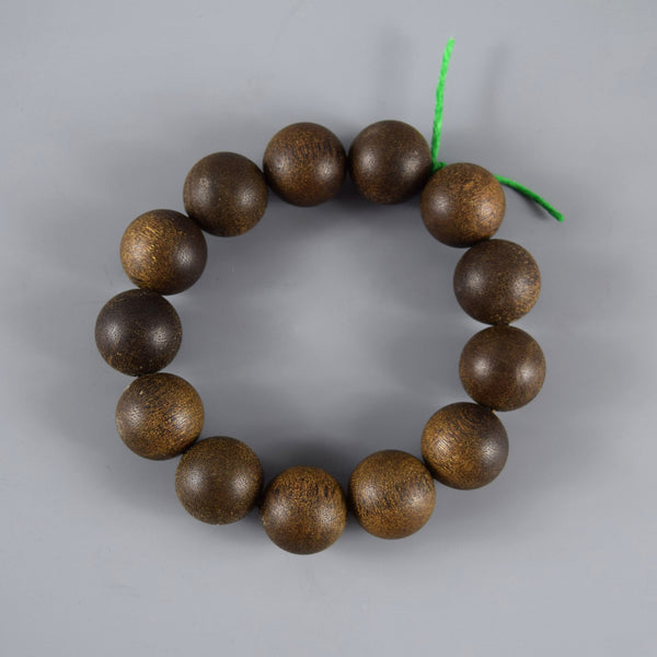 [Japan Exclusive] 18mm Agarwood beads Bracelet Used (one of a kind)