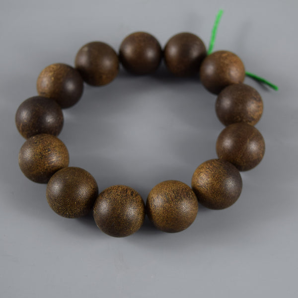 [Japan Exclusive] 18mm Agarwood beads Bracelet Used (one of a kind)