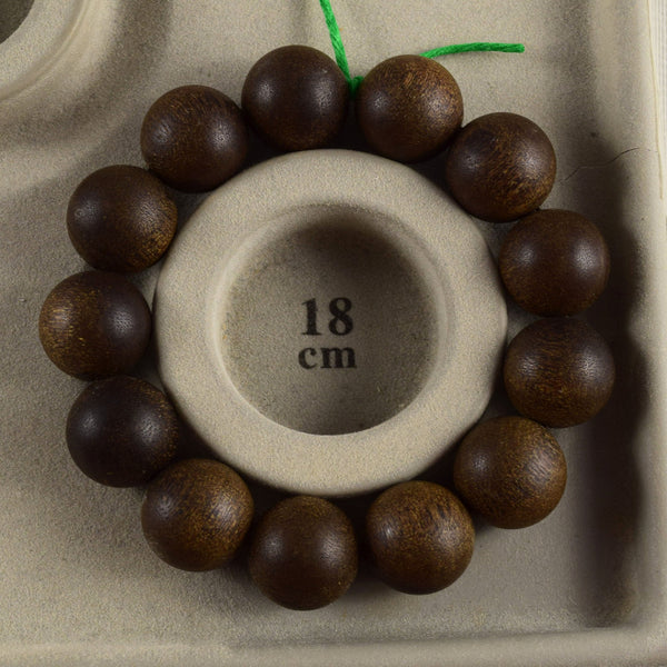 [Japan Exclusive] 18mm Agarwood beads Bracelet Used (one of a kind)