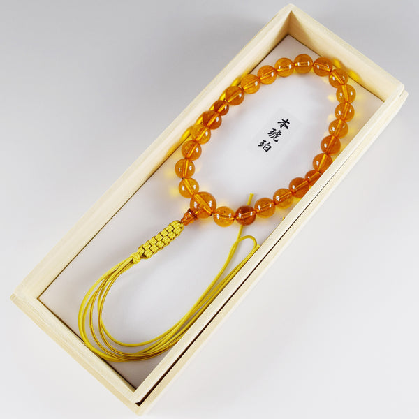 [One of a kind] 12mm Amber Juzu Prayer beads