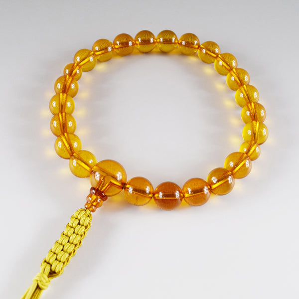 [One of a kind] 12mm Amber Juzu Prayer beads