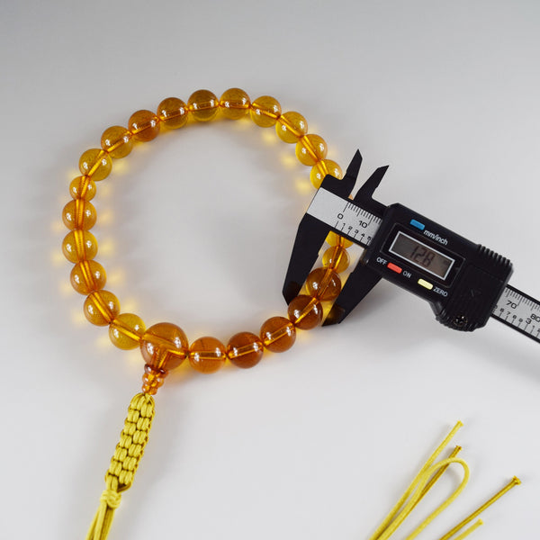 【１点もの】12mm 本琥珀 念珠