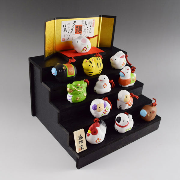 2027 Japanese 12 Zodiac Set Ceramic Ornament