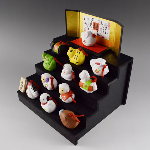 2027 Japanese 12 Zodiac Set Ceramic Ornament