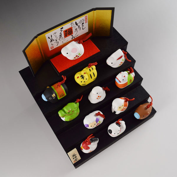 2027 Japanese 12 Zodiac Set Ceramic Ornament