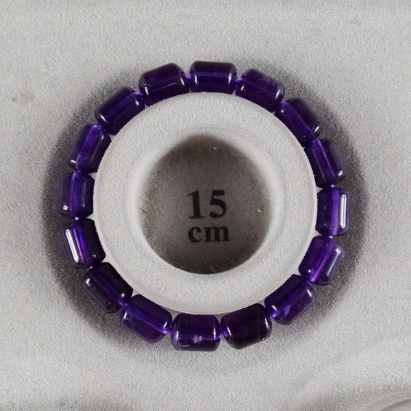 8×10mm 紫水晶共仕立 腕輪