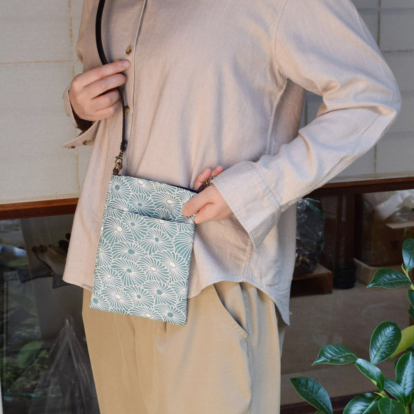 Pochette en brocart japonais pour chapelet - Check 3 Colors