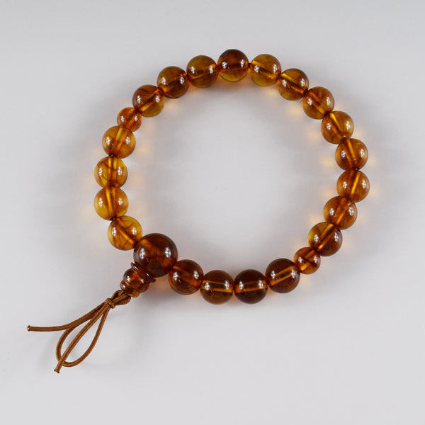 [One of a kind] 9mm Nature Amber Bracelet K159