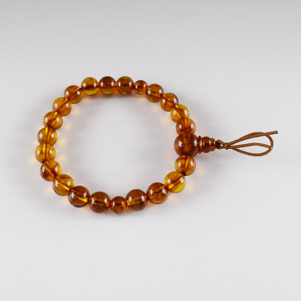 [One of a kind] 9mm Nature Amber Bracelet K159