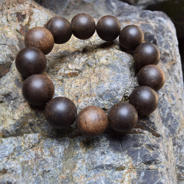 [Japan Exclusive] 18mm Agarwood beads Bracelet Used (one of a kind)