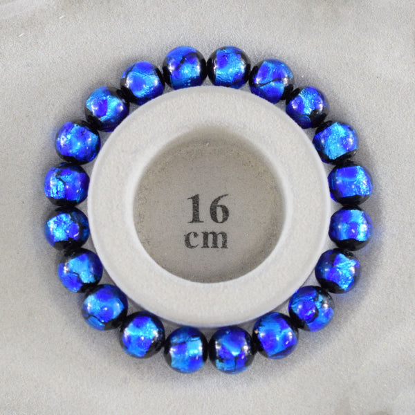 10mm Ryukyu Fluorite Glass Bracelet 3 Colors