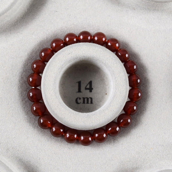 8mm Red Agate Bracelet