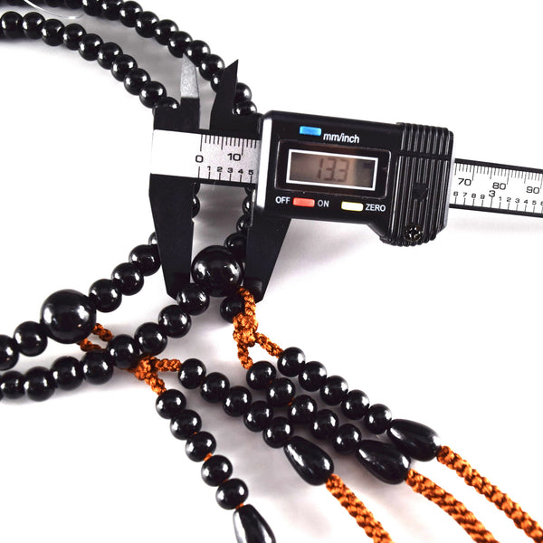 Shingon sect Black Ebony Wood Japanese Juzu Prayer Beads