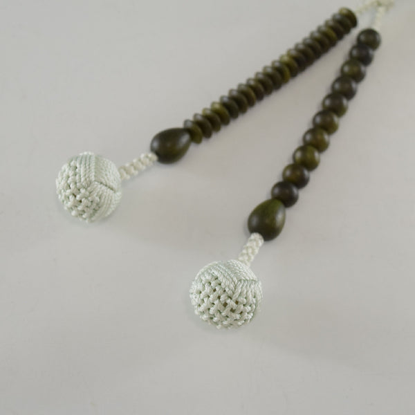 Tendai Lignum Vitae Wood Juzu Prayer beads