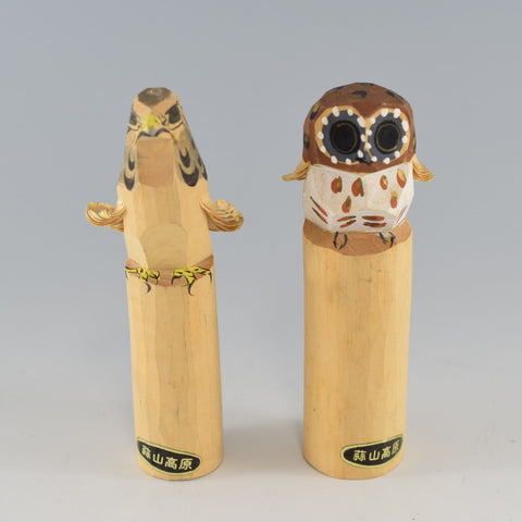 Owl and Bird Wood Ornament Charms Home Decor