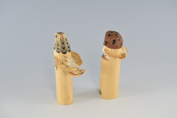 Owl and Bird Wood Ornament Charms Home Decor