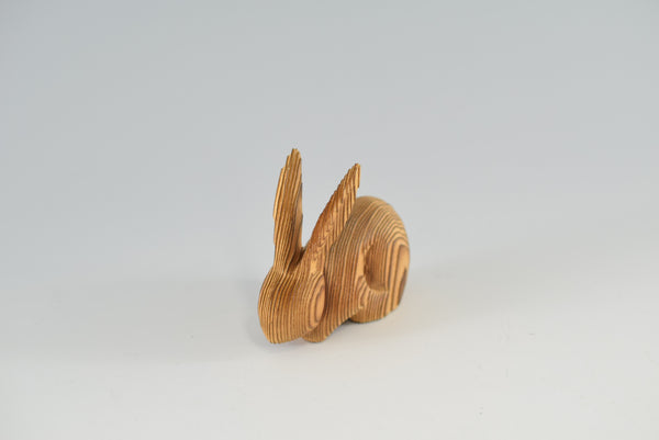 日本 伝統的 木彫りのウサギの飾り チャーム ホームデコレーション