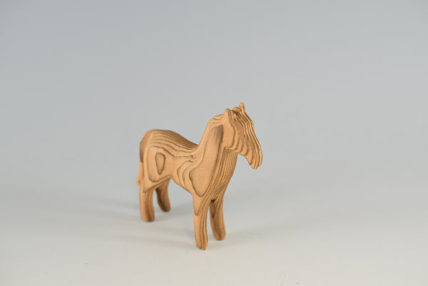 Japanese Traditional Wood Carving of a Horse Ornament Charms Home Decor