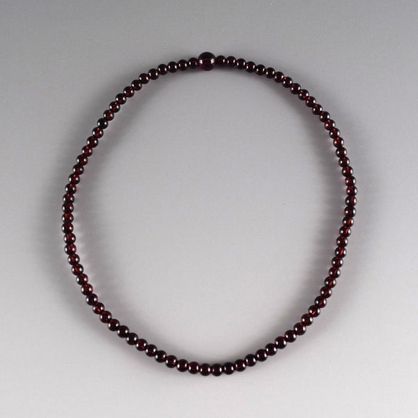 [One of a kind] 4mm Garnet Double Bracelet (No Guru bead)